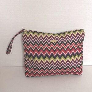 Tarte Vibrant Zigzag Cosmetic Bag NWOT